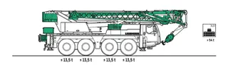 Vorschaubild 1 einer Mietmaschine vom Typ mobilný žeriav 70 ton | Liebherr LTM 1070 4.2