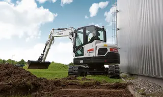 Image of a rental machine of type 8.5 Tons Compact Excavator | Bobcat E85