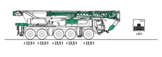 Vorschaubild 2 einer Mietmaschine vom Typ mobilný žeriav 100 ton | Liebherr LTM 1100 5.3