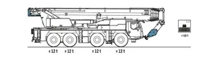 Vorschaubild 1 einer Mietmaschine vom Typ mobilný žeriav, 120 ton | Liebherr LTM 1120-4.1